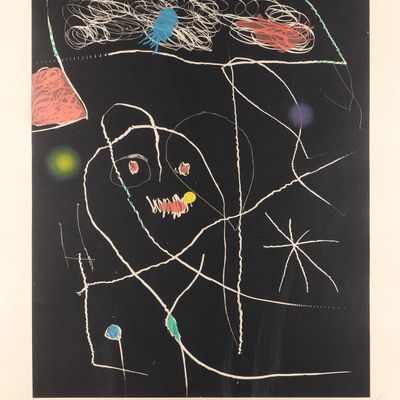 Sale Photo Thumbnail #53: Joan Miro "El Pi de Formentor V" Etching Aquatint
