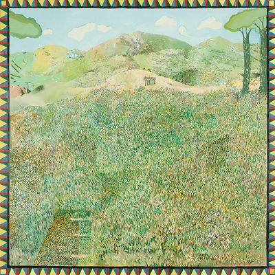 Sale Photo Thumbnail #133: Linda Okazaki "Pullman" Landscape Painting 1975