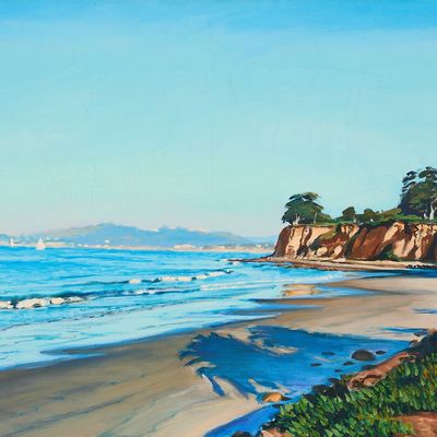 Sale Photo Thumbnail #131: Christopher Gerlach Coastal Landscape Painting