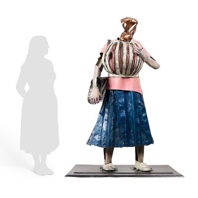 Sale Photo Thumbnail #9: Sokari Douglas Camp "Pouch Woman" Sculpture 1991