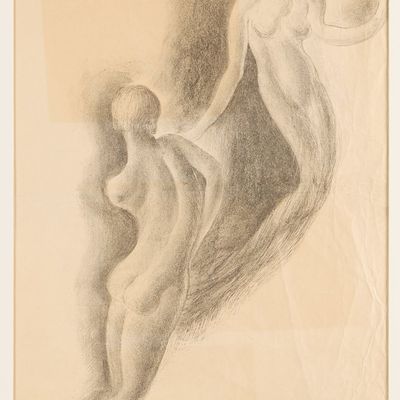 Sale Photo Thumbnail #124: Wanda Gag "Wraiths" Figural Lithograph 1920