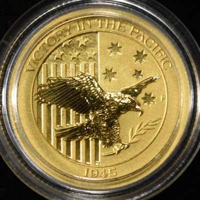Sale Photo Thumbnail #442: 1945-P 1/10 OZ .9999 GOLD $15 AUSTRALIA