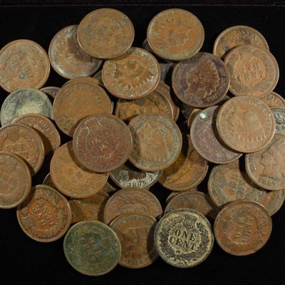 Sale Photo Thumbnail #321: (50) INDIAN CENTS