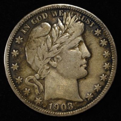 Sale Photo Thumbnail #370: 1903-S BARBER HALF DOLLAR VF