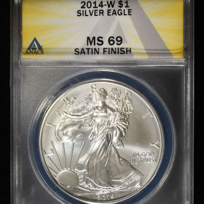 Sale Photo Thumbnail #304: 2014-W AMERICAN SILVER EAGLE MS 69 ANACS