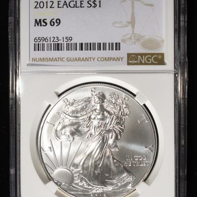 Sale Photo Thumbnail #15: 2012 AMERICAN SILVER EAGLE NGC MS69