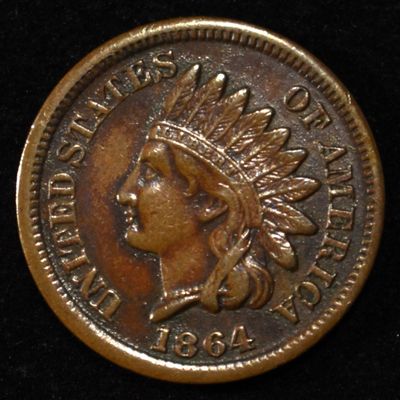 Sale Photo Thumbnail #162: 1864 INDIAN HEAD CENT GEM BU BN