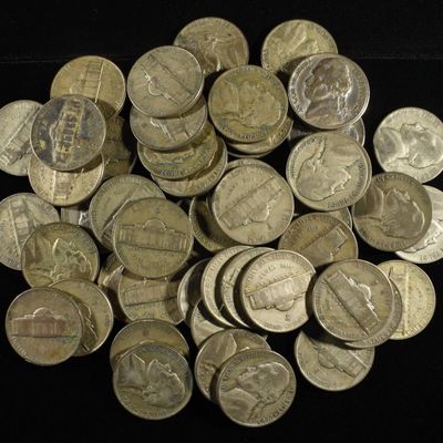 Sale Photo Thumbnail #330: (50) JEFFERSON WAR NICKELS