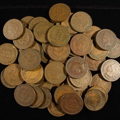 Sale Photo Thumbnail #114: (50) INDIAN CENTS