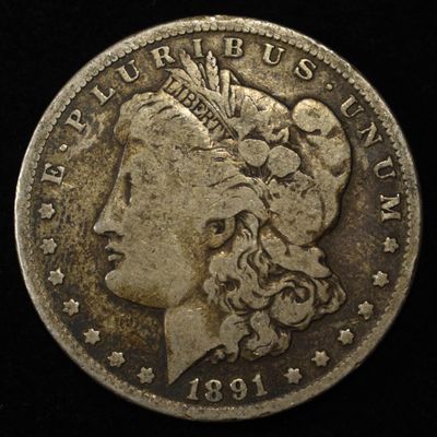 Sale Photo Thumbnail #395: 1891 MORGAN DOLLAR