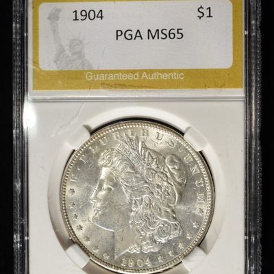 Sale Photo Thumbnail #282: 1904 MORGAN DOLLAR PGA GEM BU