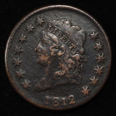 Sale Photo Thumbnail #153: 1812 CLASSIC HEAD LARGE CENT VF