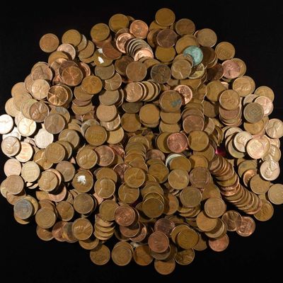 Sale Photo Thumbnail #327: (500) 40'S & 50'S WHEAT CENTS