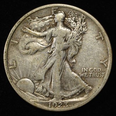 Sale Photo Thumbnail #378: 1923-S WALKING LIBERTY HALF DOLLAR XF