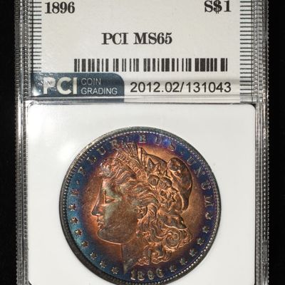 Sale Photo Thumbnail #273: 1896 MORGAN DOLLAR PCI GEM BU