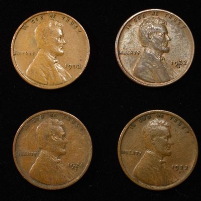 Sale Photo Thumbnail #187: 8 NICE EARLY SEMIKEY WHEAT CENTS
