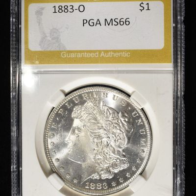 Sale Photo Thumbnail #256: 1883-O MORGAN DOLLAR PGA SUPERB GEM BU