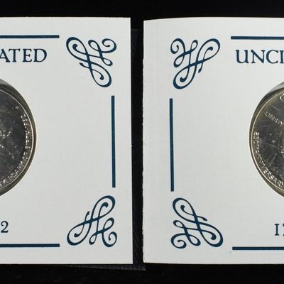 Sale Photo Thumbnail #313: (2) 1982-D 50C COMMEMS WASHINGTON
