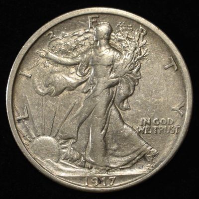 Sale Photo Thumbnail #374: 1917-S REV. WALKING LIBERTY HALF DOLLAR AU