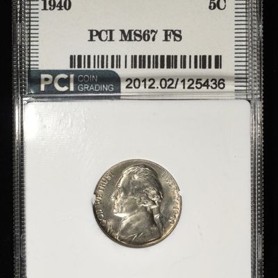 Sale Photo Thumbnail #215: 1940 JEFFERSON NICKEL PCI SUPERB GEM BU FS