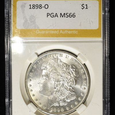 Sale Photo Thumbnail #277: 1898-O MORGAN DOLLAR PGA SUPERB GEM BU