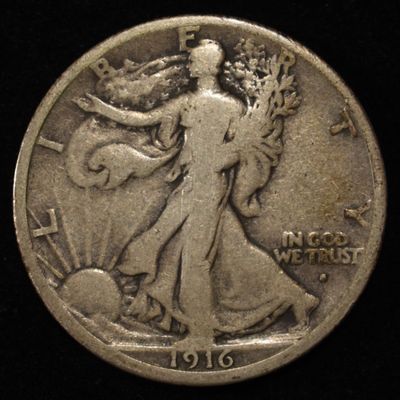 Sale Photo Thumbnail #373: 1916-S WALKING LIBERTY HALF DOLLAR FINE