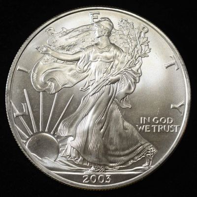 Sale Photo Thumbnail #303: 2003 AMERICAN SILVER EAGLE