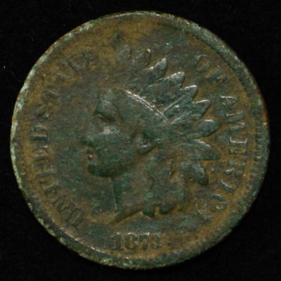 Sale Photo Thumbnail #171: 1873 INDIAN HEAD CENT VF