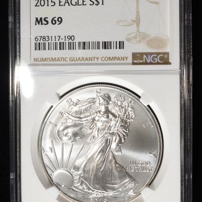 Sale Photo Thumbnail #16: 2015 AMERICAN SILVER EAGLE NGC MS69