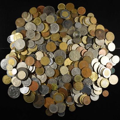Sale Photo Thumbnail #113: 5 LBS FOREIGN COINS