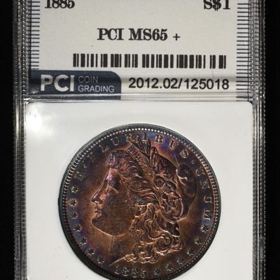 Sale Photo Thumbnail #259: 1885 MORGAN DOLLAR PCI GEM BU