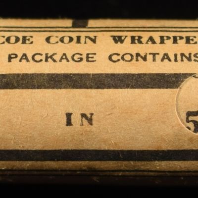 Sale Photo Thumbnail #329: 1945 ROLL STEEL CANADIAN NICKELS
