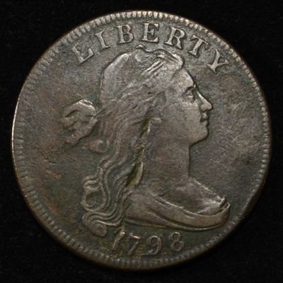 Sale Photo Thumbnail #151: 1798 DRAPED BUST LARGE CENT AU