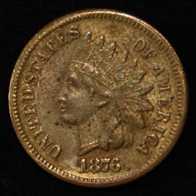 Sale Photo Thumbnail #173: 1876 INDIAN HEAD CENT  AU
