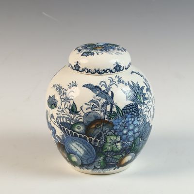 Mason's Ironstone Fruit Basket Pattern Ginger Jar