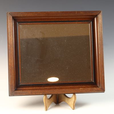 Late 19th or Early 20th Century Rectangular Wood Framed Wall Mirror