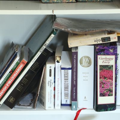 A Collection of Books on Horticulture, Culinary Arts, and Religion with LIFE Magazine. (DJ)