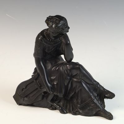 Spelter Sculpture of Sappho for Susse Freres