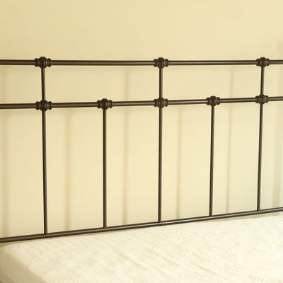 Traditional Metal Headboard in Antique Bronze Finish