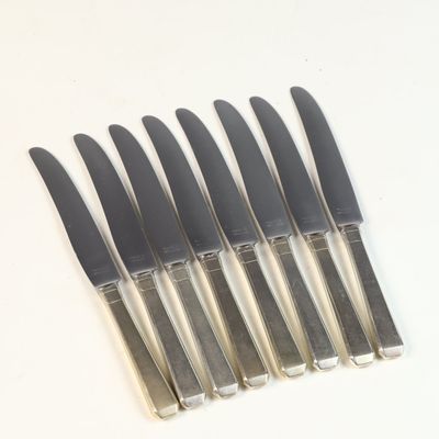 A Set of Eight Towle Craftsman Sterling Silver Handled Dinner Knives