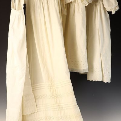A Collection of Victorian and Edwardian Infant Christening Gowns and Dresses