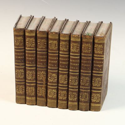 Byron, George Gordon Noel. The Works of the Right Hon. Lord Byron. R.W. Pomeroy, 1824. Eight-Volume Set.