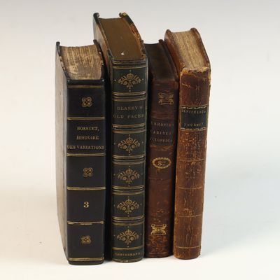 A Collection of Four Antique Leather-Bound Volumes, 1803-1859