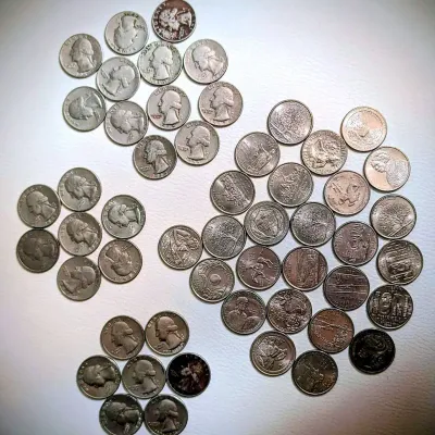 50+ U.S. Washington Quarters – Mixed Dates, 1960s–Modern, State Quarters & More