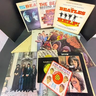 Vintage Vinyl: Beatles Records - Rubber Soul, Sgt Pepper's, Help & More