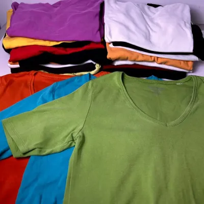 Chico’s Solid Color Tops (Size 0/Small): Short & 3/4 Sleeve (20 Shirts) 