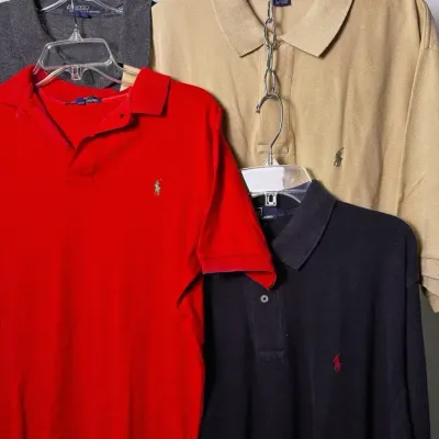 Vintage Polo by Ralph Lauren Men’s Polo Shirts (4): Size L