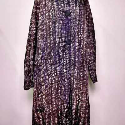 Vintage 60s Rain-Pak by Rain-Paka Abstract Mod Raincoat
