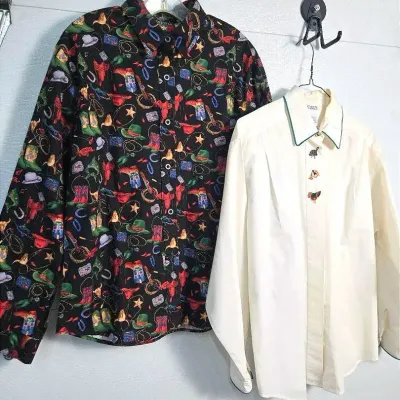 Vintage Women’s Western & Equestrian Button Down Shirts - M & L