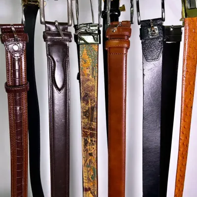 Robert Graham, Polo Ralph Lauren, Nordstrom & More Men’s Leather Belts (33-38, XL)